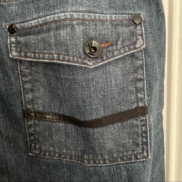 Oakley mens straight leg jeans with cute black detail & buttons size 34/30 - Picture 5 of 7